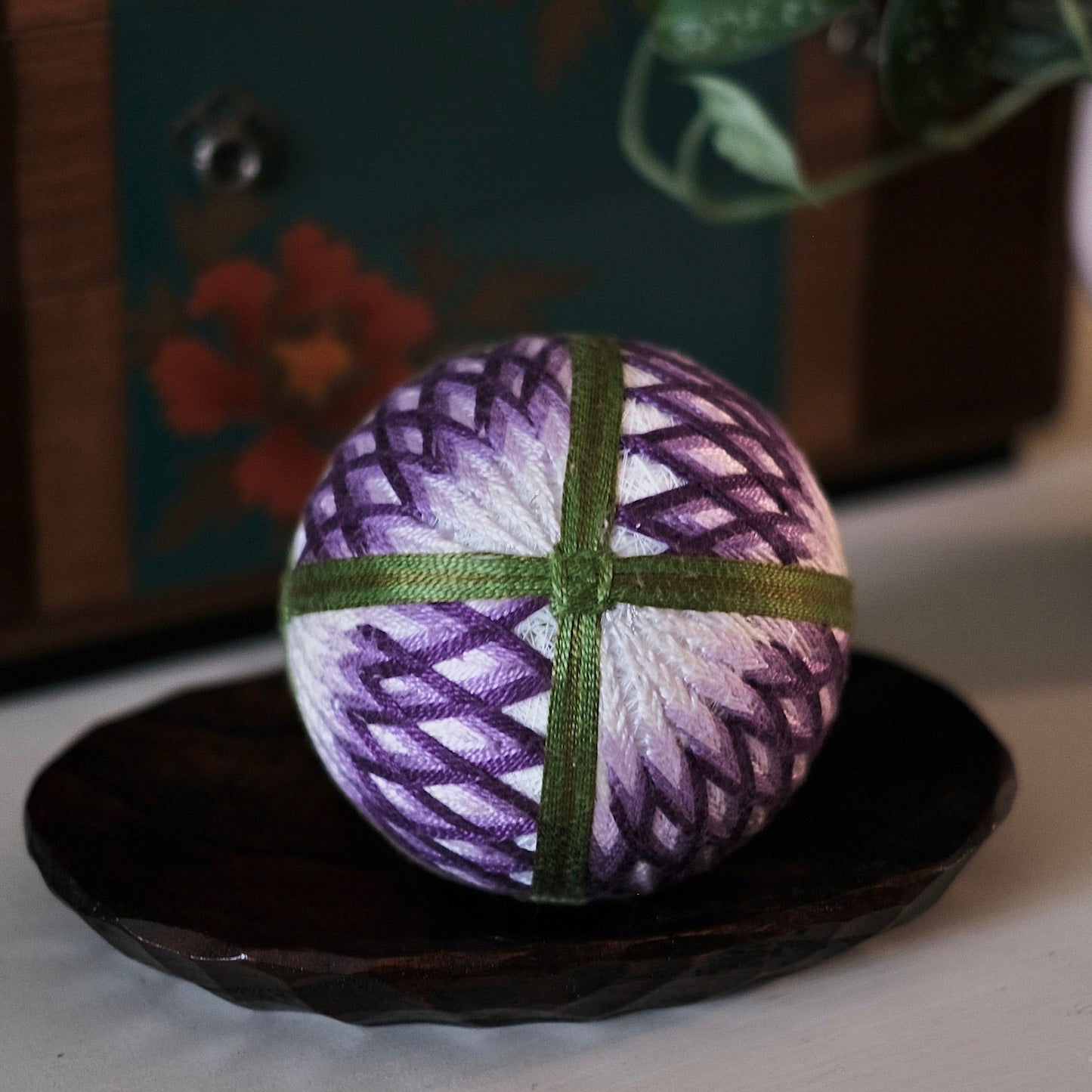 手工日本刺繡手毬 | 森羽の環