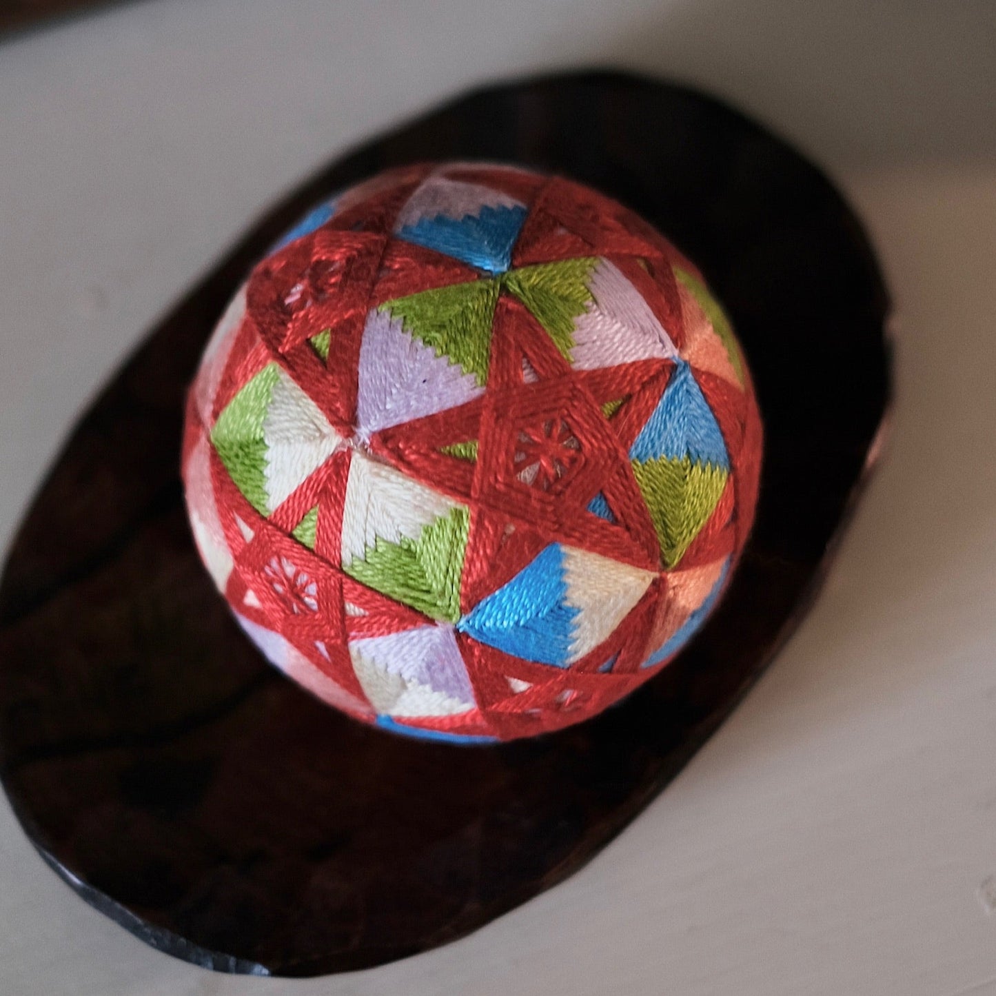 手工日本刺繡手毬|七彩星辰
