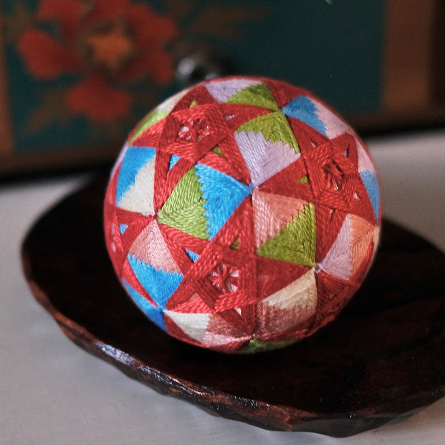 手工日本刺繡手毬|七彩星辰