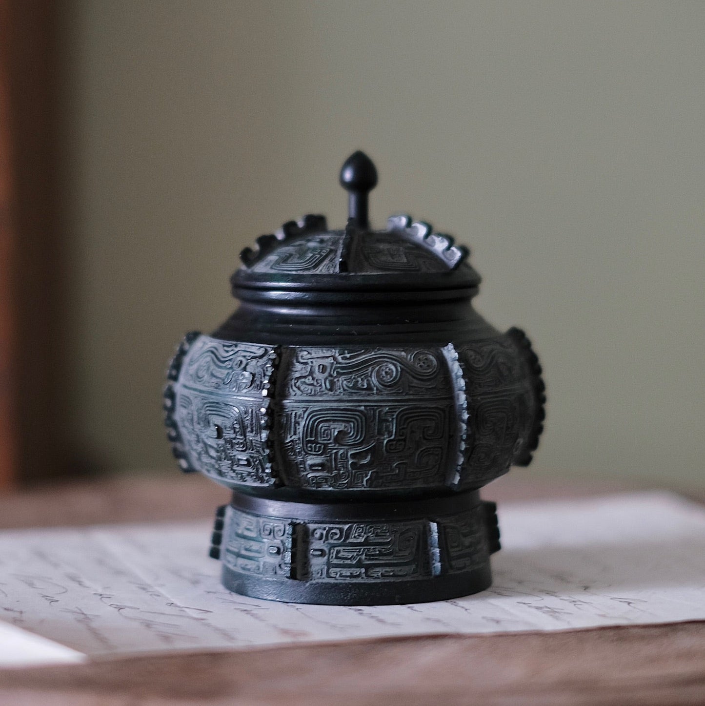 昭和仿古青銅香爐