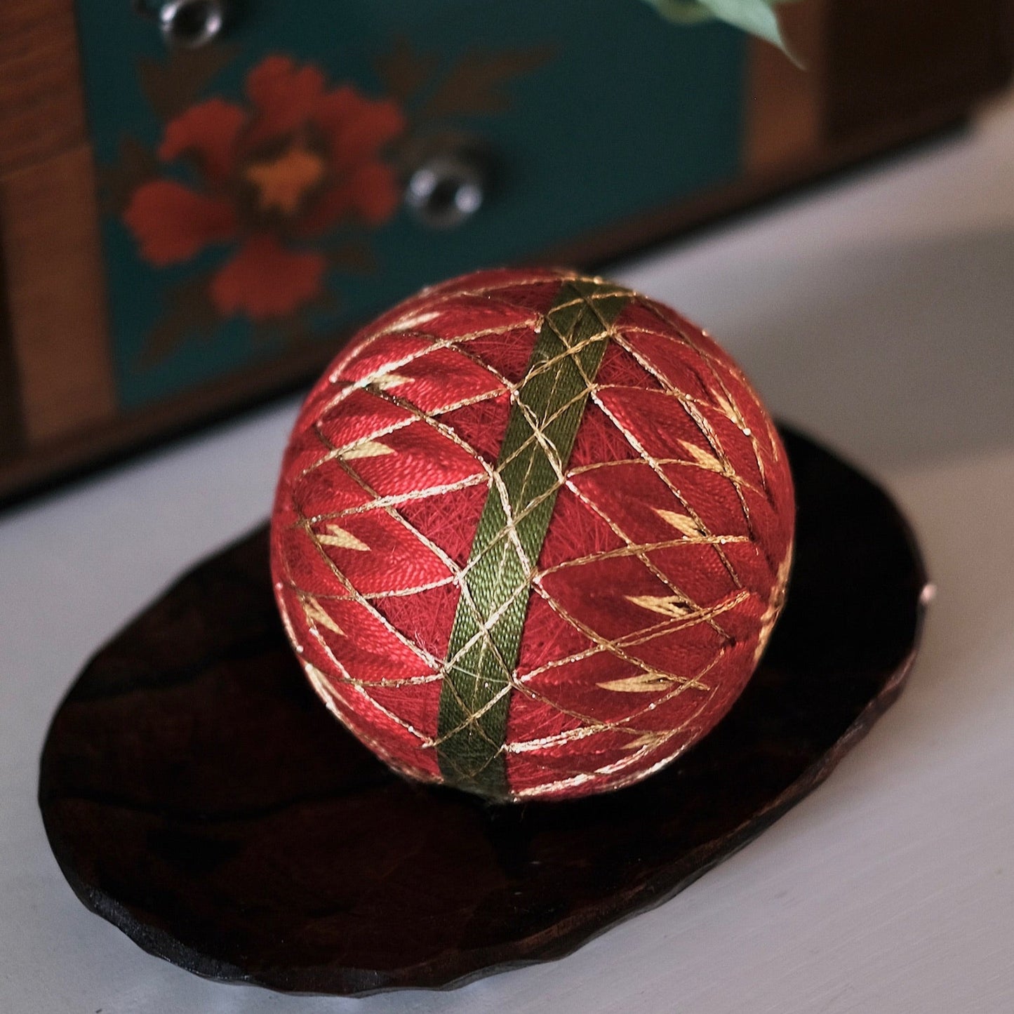 手工日本刺繡手毬 | 陽の環