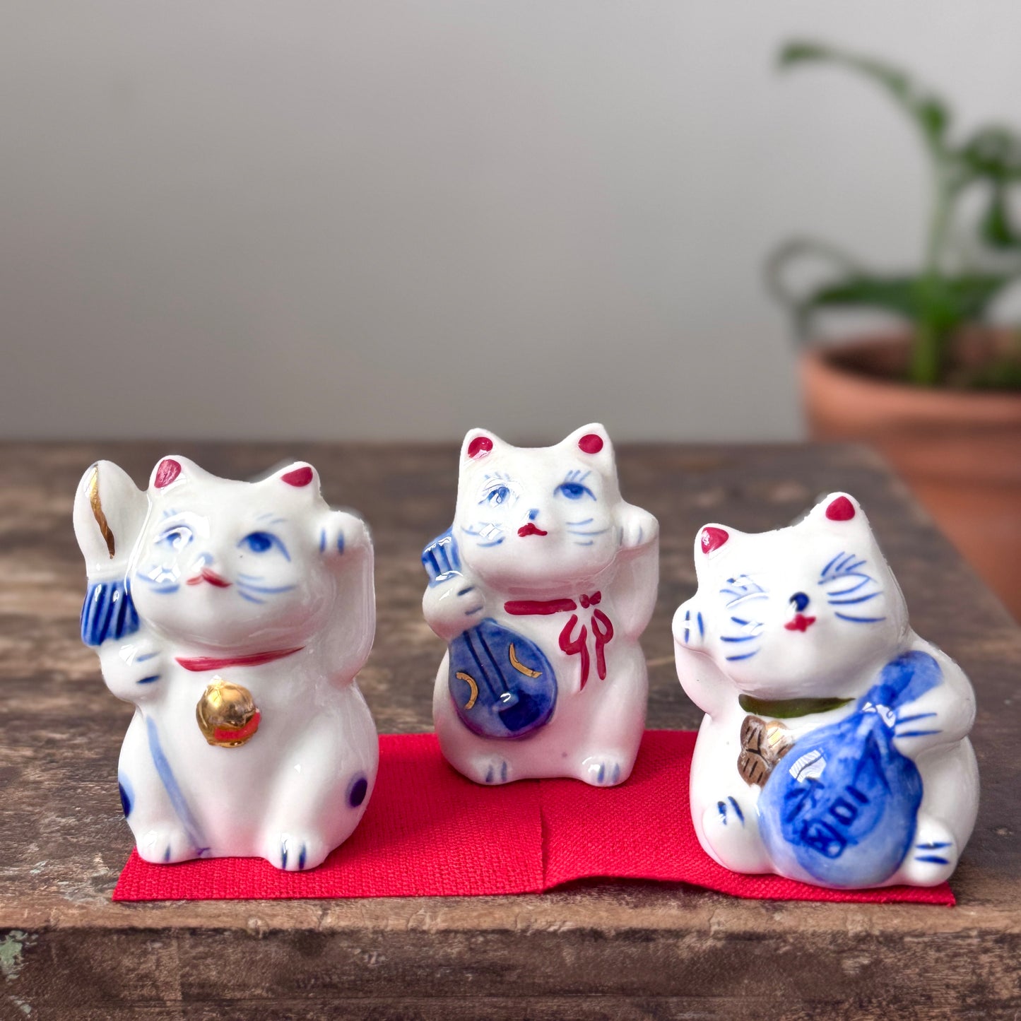 陶瓷迷你招財貓組