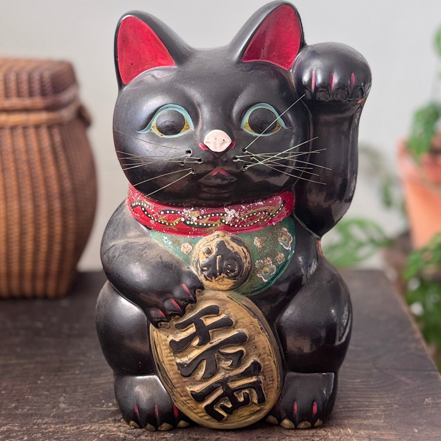 黑色招福守護貓