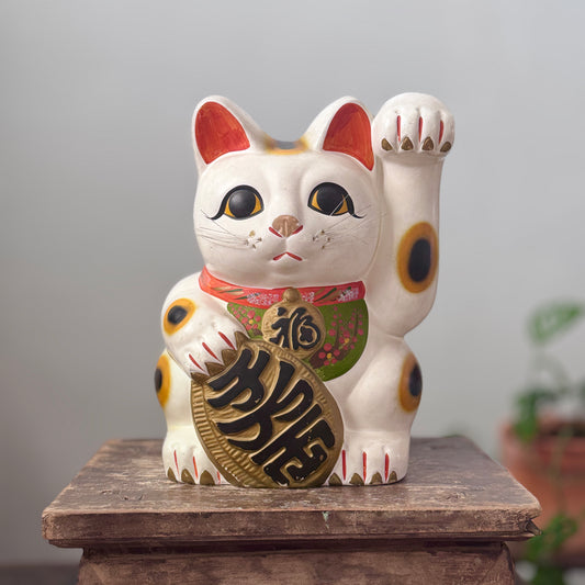 昭和陶製招客貓