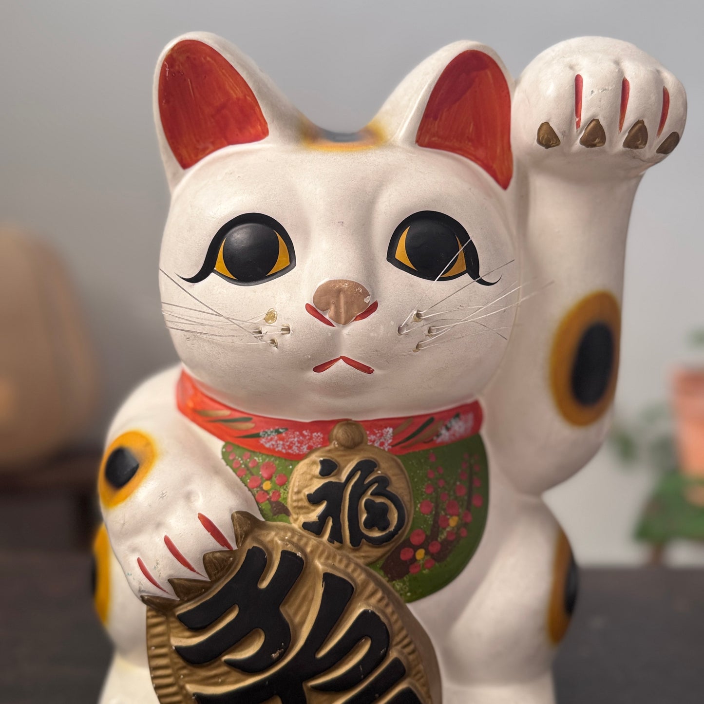 昭和陶製招客貓