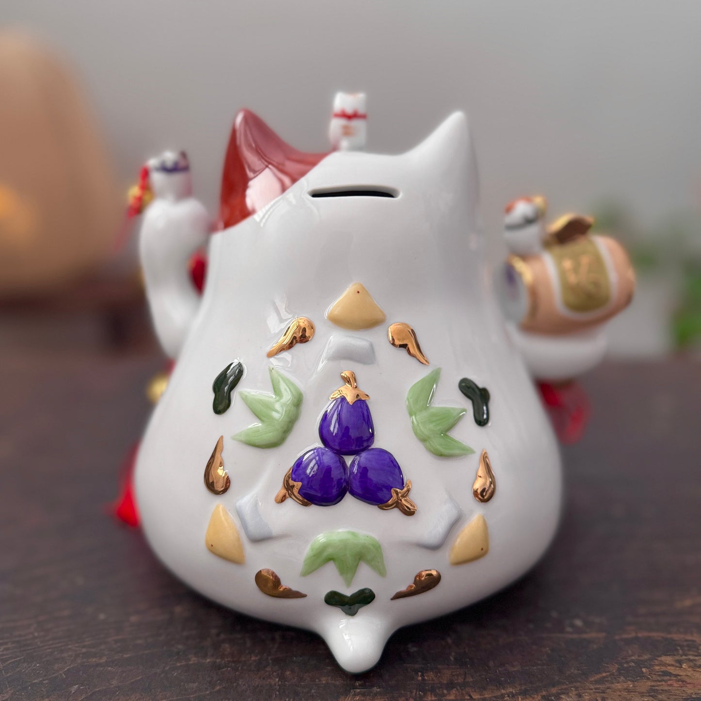 鶴龜福壽招福貓
